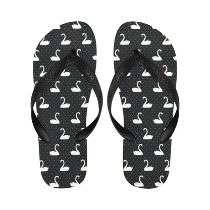 Swan Print Design LKS401 Flip Flops