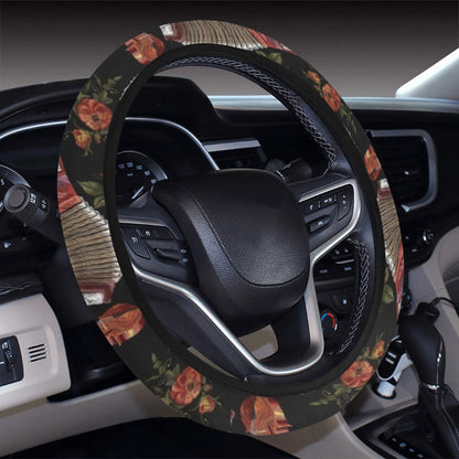 Accordion Print Design LKS403 Steering Wheel Cover with Elastic Edge