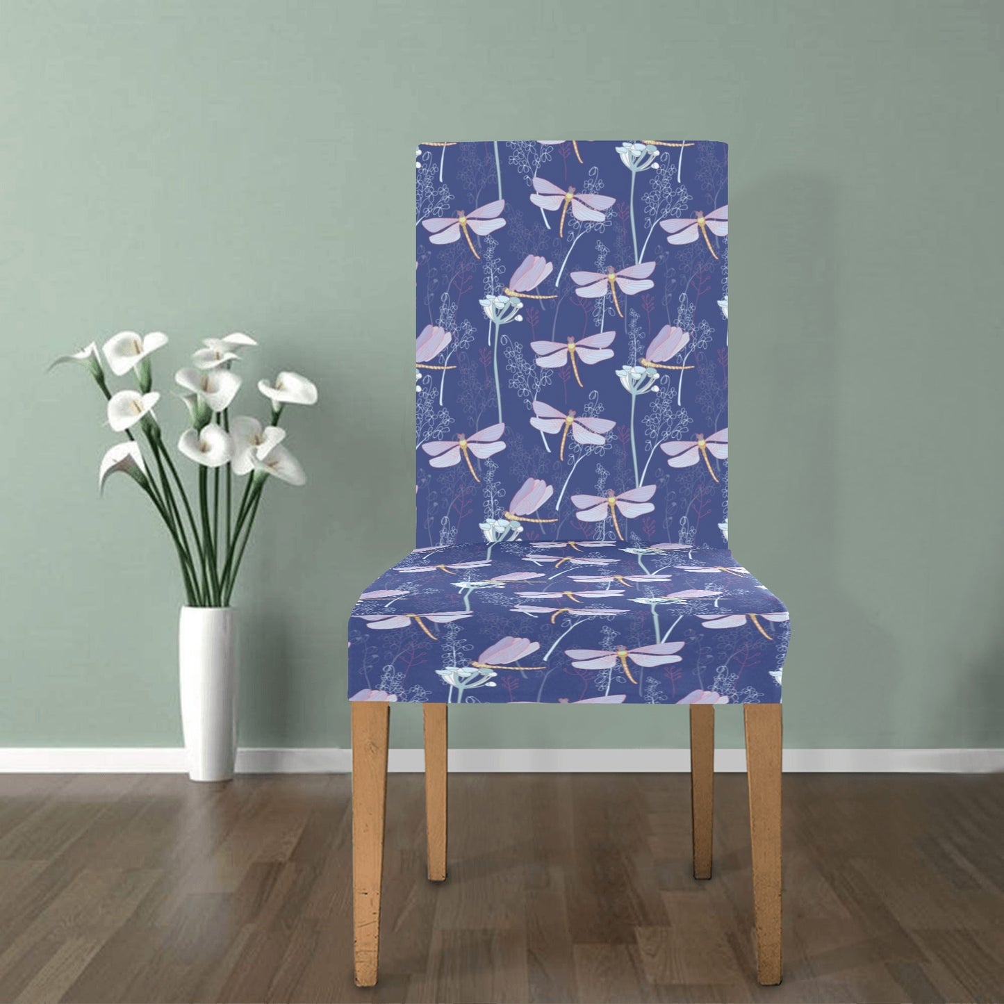 Dragonfly Print Design LKS401 Dining Chair Slipcover