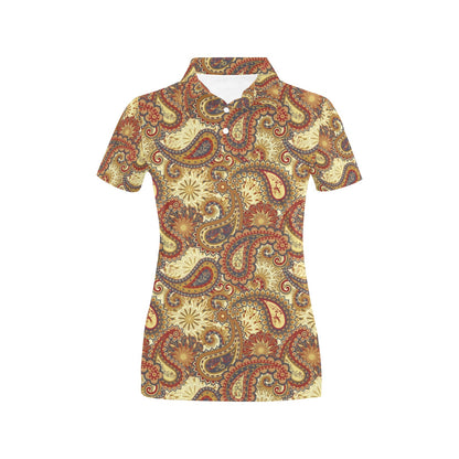 Boho Pattern Print Design 08 Women's Polo Shirt