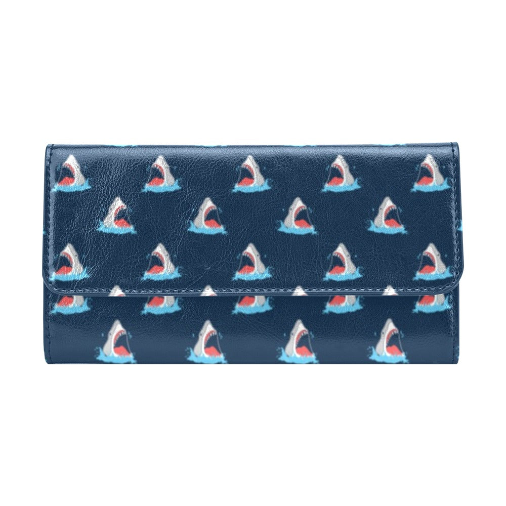 Shark Print Design LKS3010 Women's Trifold Wallet