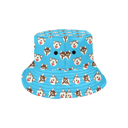 Siberian Huskies Print Design LKS306 Unisex Bucket Hat