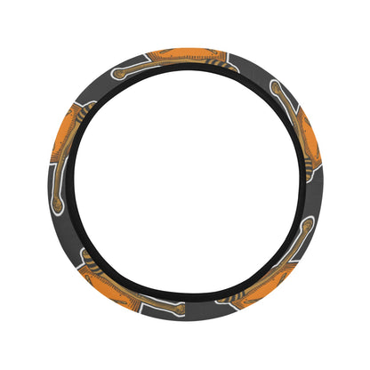 Honey Bee Print Design LKS305 Steering Wheel Cover with Elastic Edge