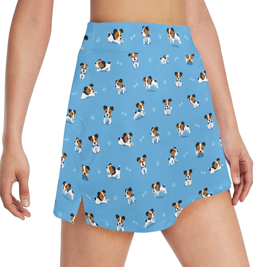 Russell Terriers Print Design LKS3010 17" Golf & Pickleball Skort with Pockets