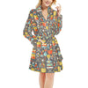 Science Print Design LKS302 Women's Fleece Robe