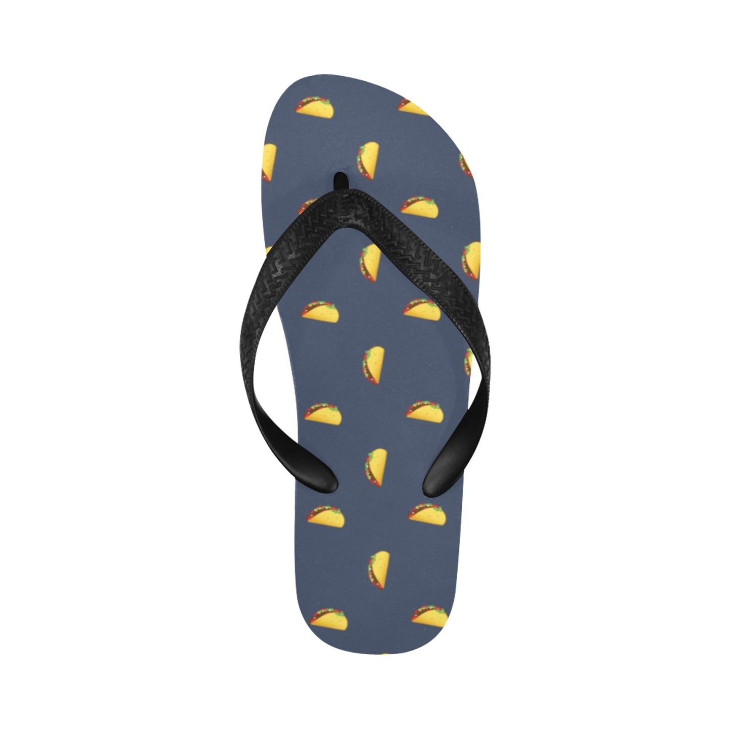 Taco Print Design LKS305 Flip Flops