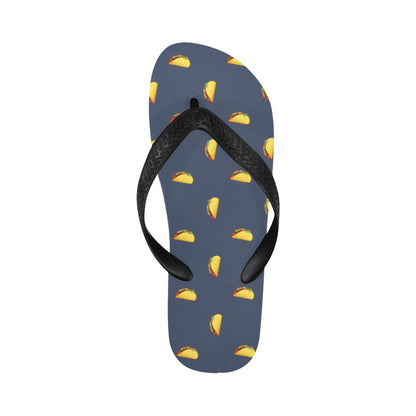 Taco Print Design LKS305 Flip Flops