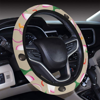 Salad Print Design LKS303 Steering Wheel Cover with Elastic Edge