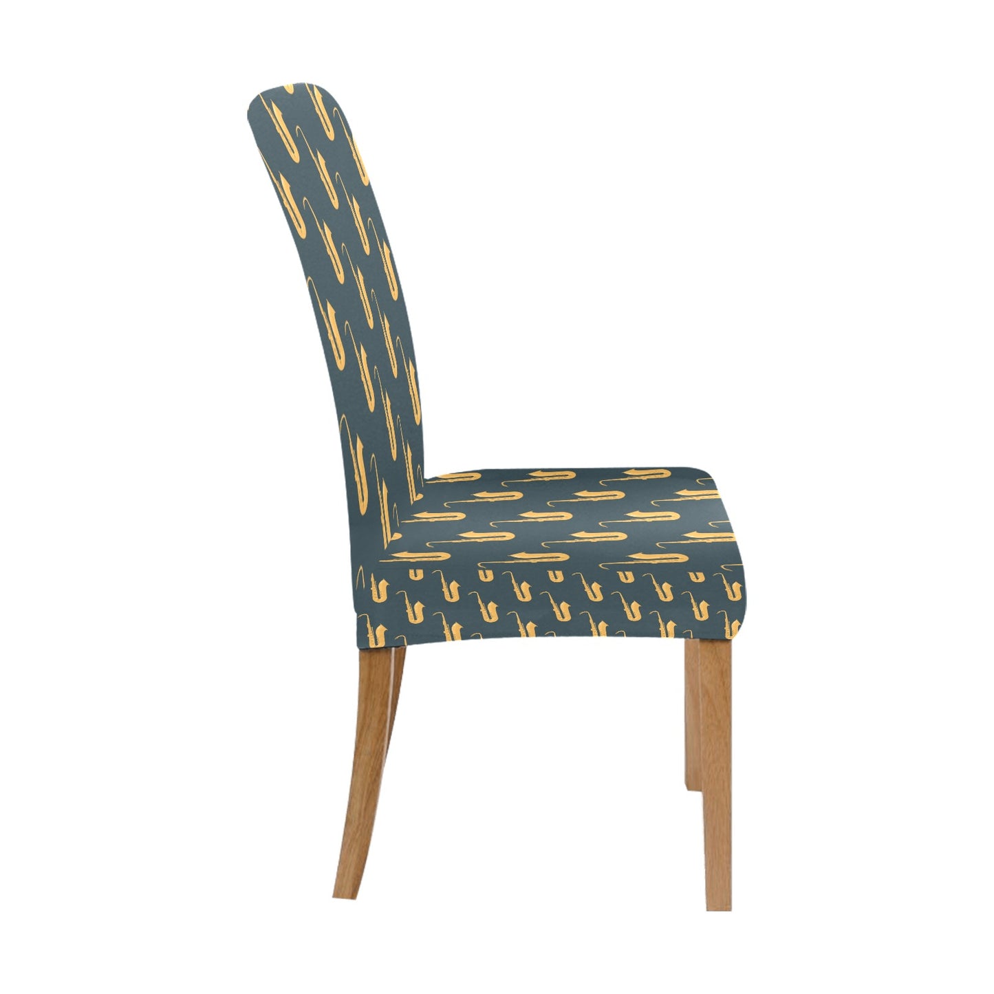 Saxophone Print Design LKS401 Dining Chair Slipcover