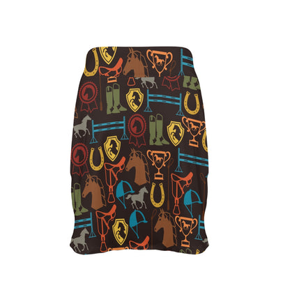 Equestrian Equipment Horse Colorful 17" Golf & Pickleball Skort with Pockets
