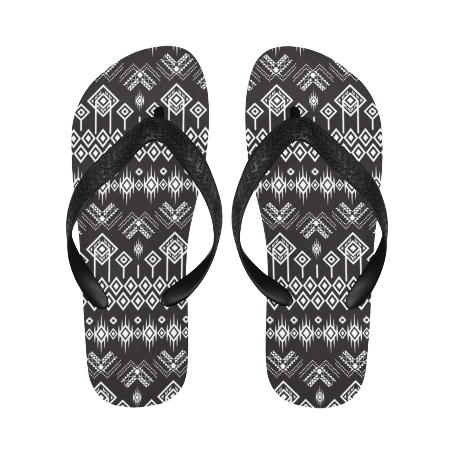 Tribal Pattern Print Design LKS304 Flip Flops