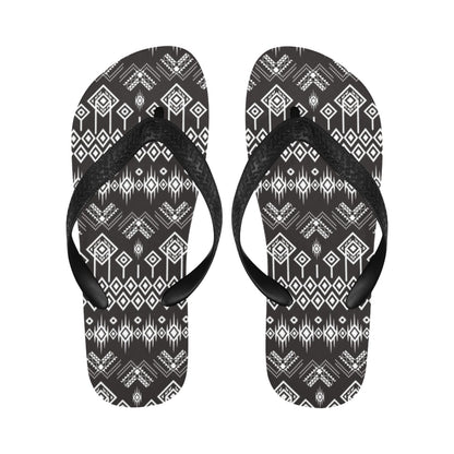 Tribal Pattern Print Design LKS304 Flip Flops