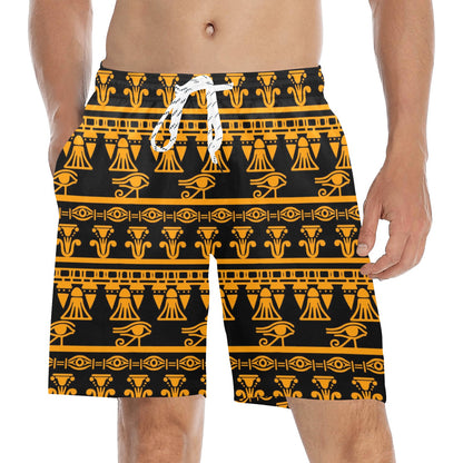 Eye of Horus Tribal Egypt Pattern Men's Swim Trunks Beach Shorts