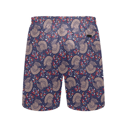 Turkey Print Design LKS401 Men's Swim Trunks Beach Shorts