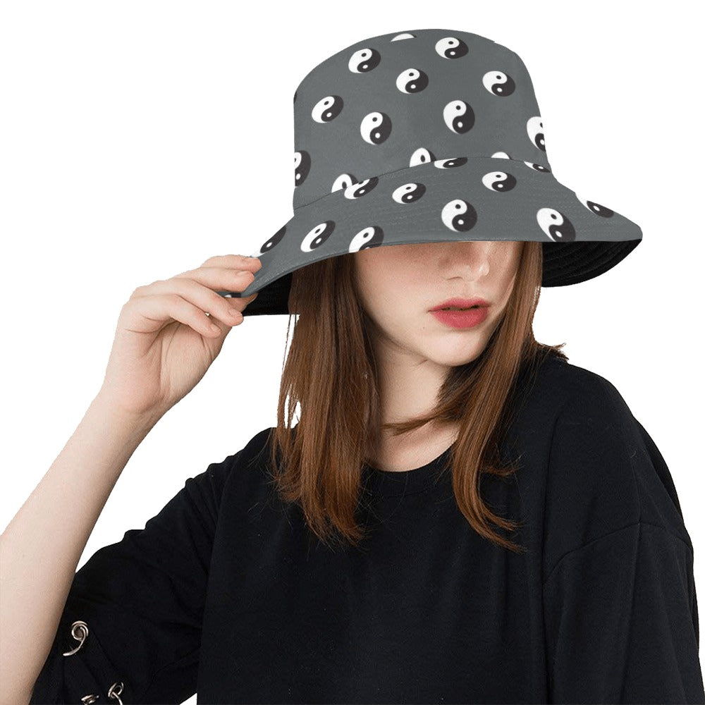 Yin Yang Print Design LKS303 Unisex Bucket Hat