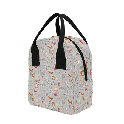 Sewing Equipment Print Design LKS302 Insulated Lunch Bag