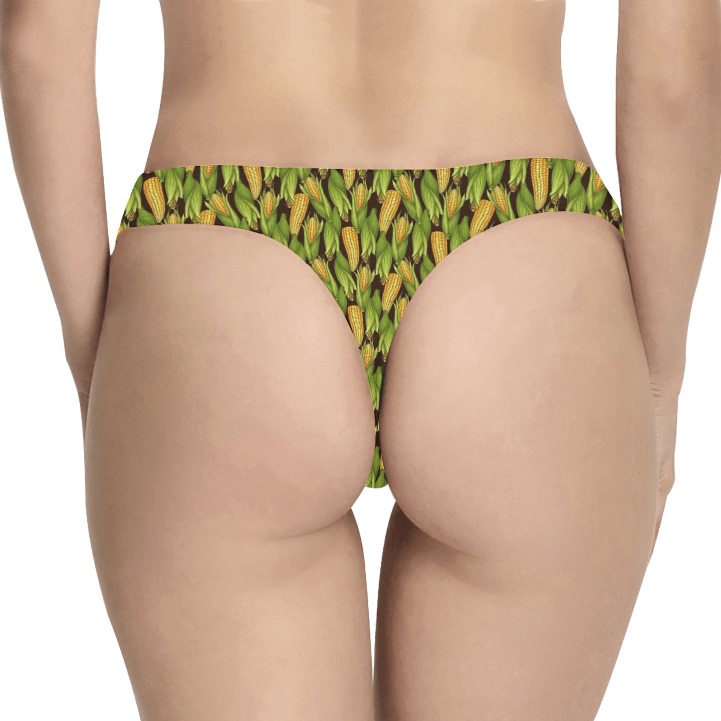 Agricultural Corn cob Print Women's Thongs