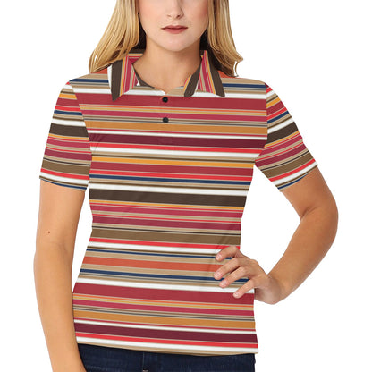 Serape Print Design LKS301 Women's Polo Shirt
