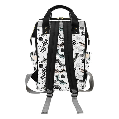 Skunk Print Design LKS303 Diaper Bag Backpack