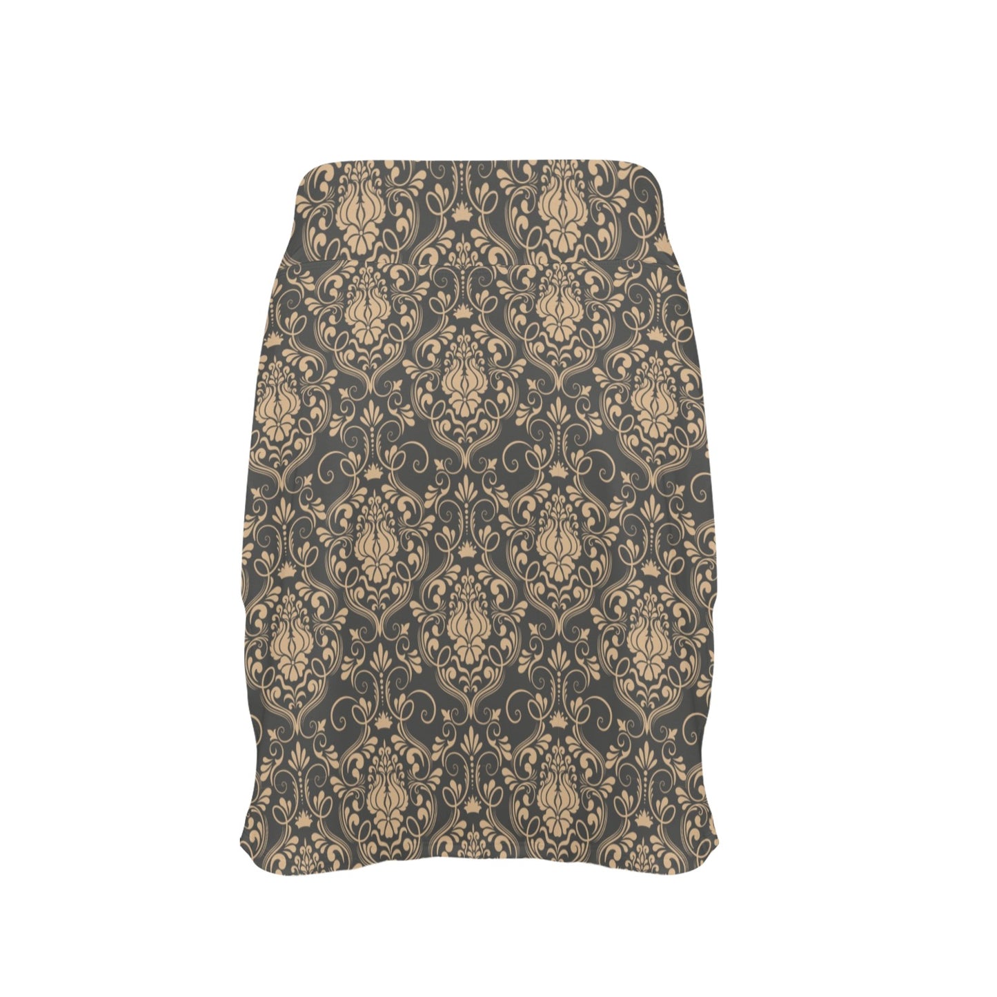 Damask Elegant Luxury Print Pattern 17" Golf & Pickleball Skort with Pockets