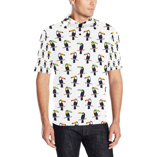 Toucan Print Design LKS305 Men Polo Shirt