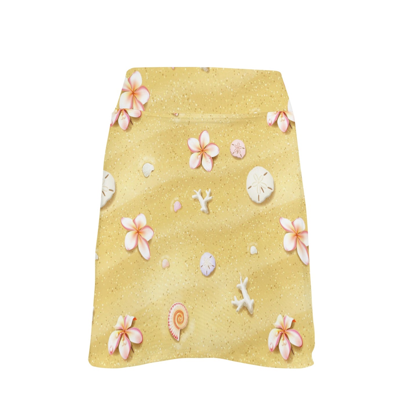 Beach Theme Print 17" Golf & Pickleball Skort with Pockets