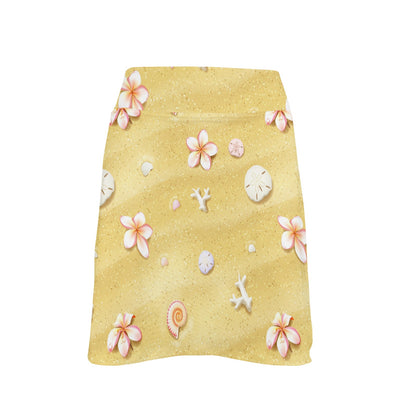 Beach Theme Print 17" Golf & Pickleball Skort with Pockets