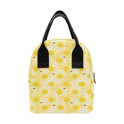 Honey Bee Honeycomb Print Design LKS3010 Insulated Lunch Bag