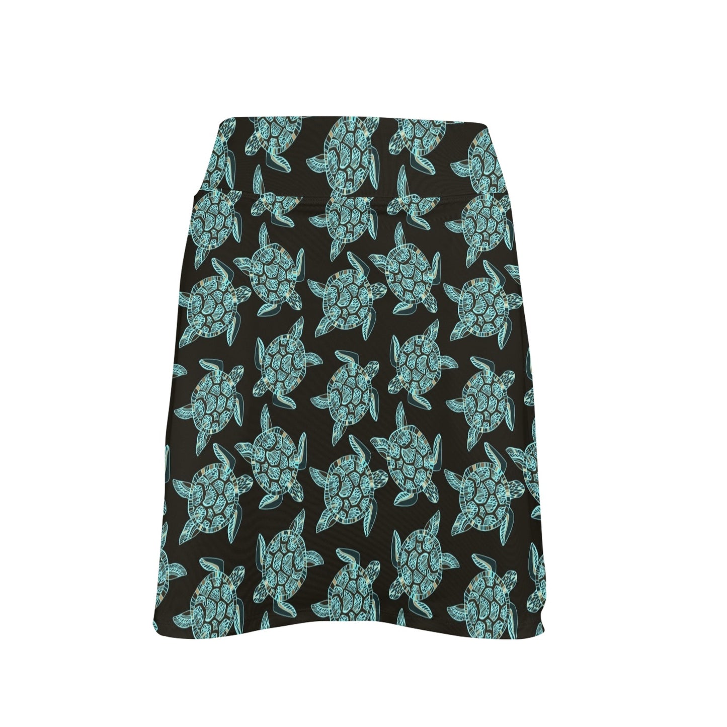 Sea Turtle Print Design LKS302 17" Golf & Pickleball Skort with Pockets