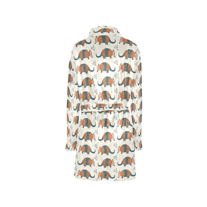 Armadillo Pattern Print Design 01 Women's Fleece Robe