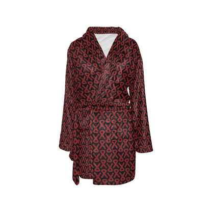 Multiple myeloma Pattern Print Design A01 Women's Fleece Robe
