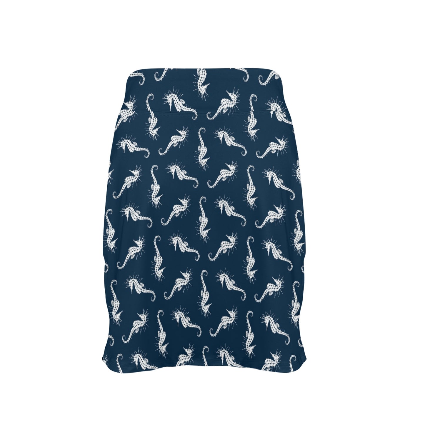 SeaHorse Print Design LKS402 17" Golf & Pickleball Skort with Pockets