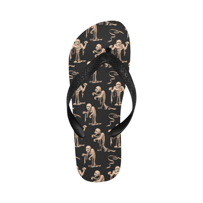 Mummy Print Design LKS302 Flip Flops