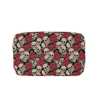 Skull And Roses Print Design LKS301 Insulated Lunch Bag