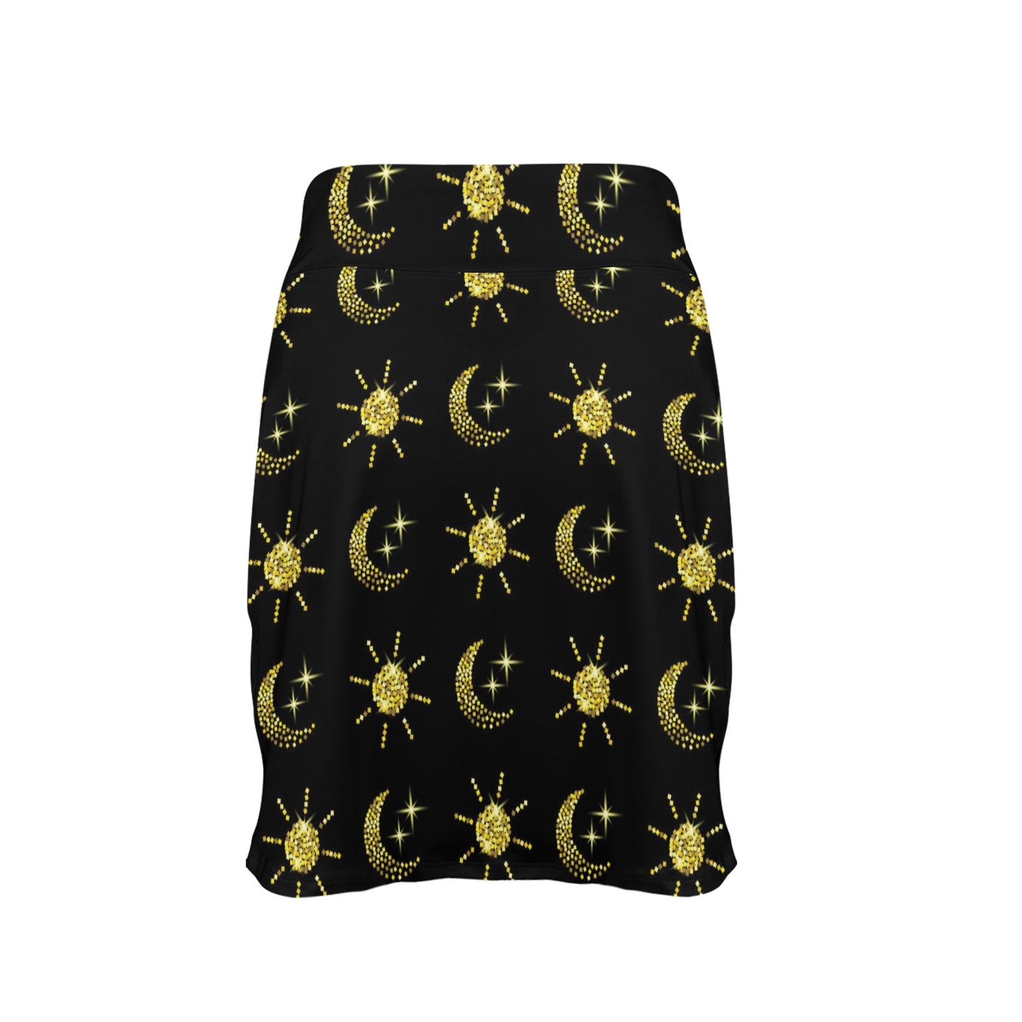 Sun Moon Print Design LKS304 17" Golf & Pickleball Skort with Pockets