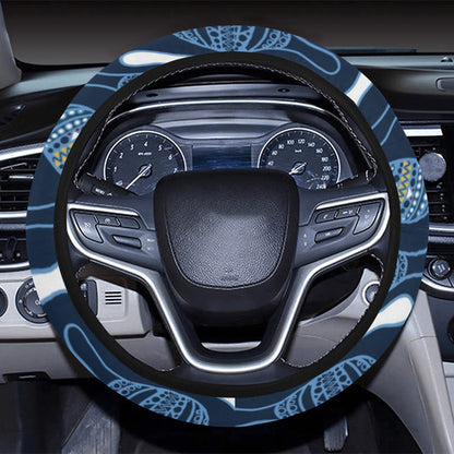 Maracas Print Design LKS401 Steering Wheel Cover with Elastic Edge