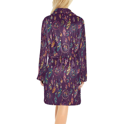 Dream Catcher Boho Design Women's Fleece Robe