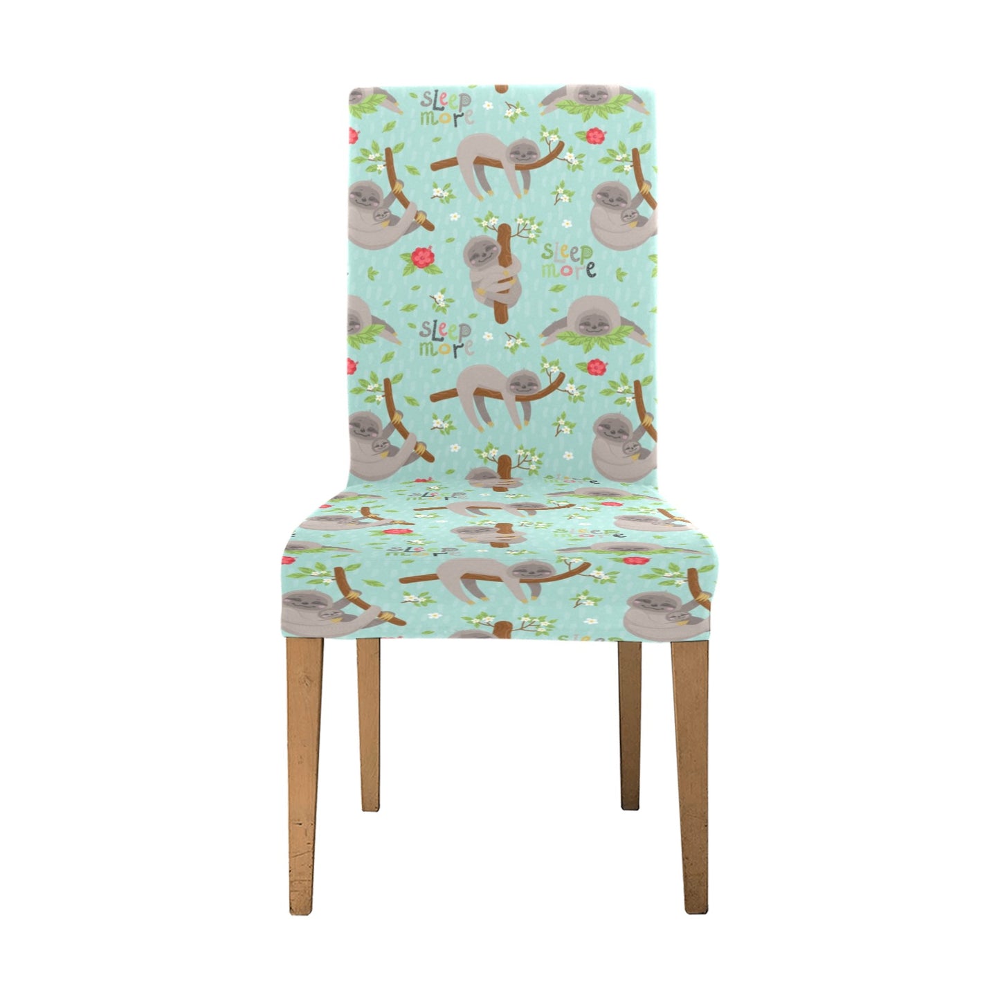 Sloth Print Design LKS305 Dining Chair Slipcover