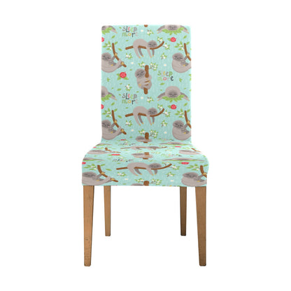 Sloth Print Design LKS305 Dining Chair Slipcover
