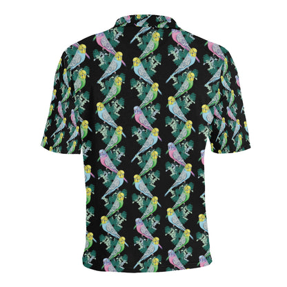 Budgerigar Pattern Print Design 03 Men Polo Shirt