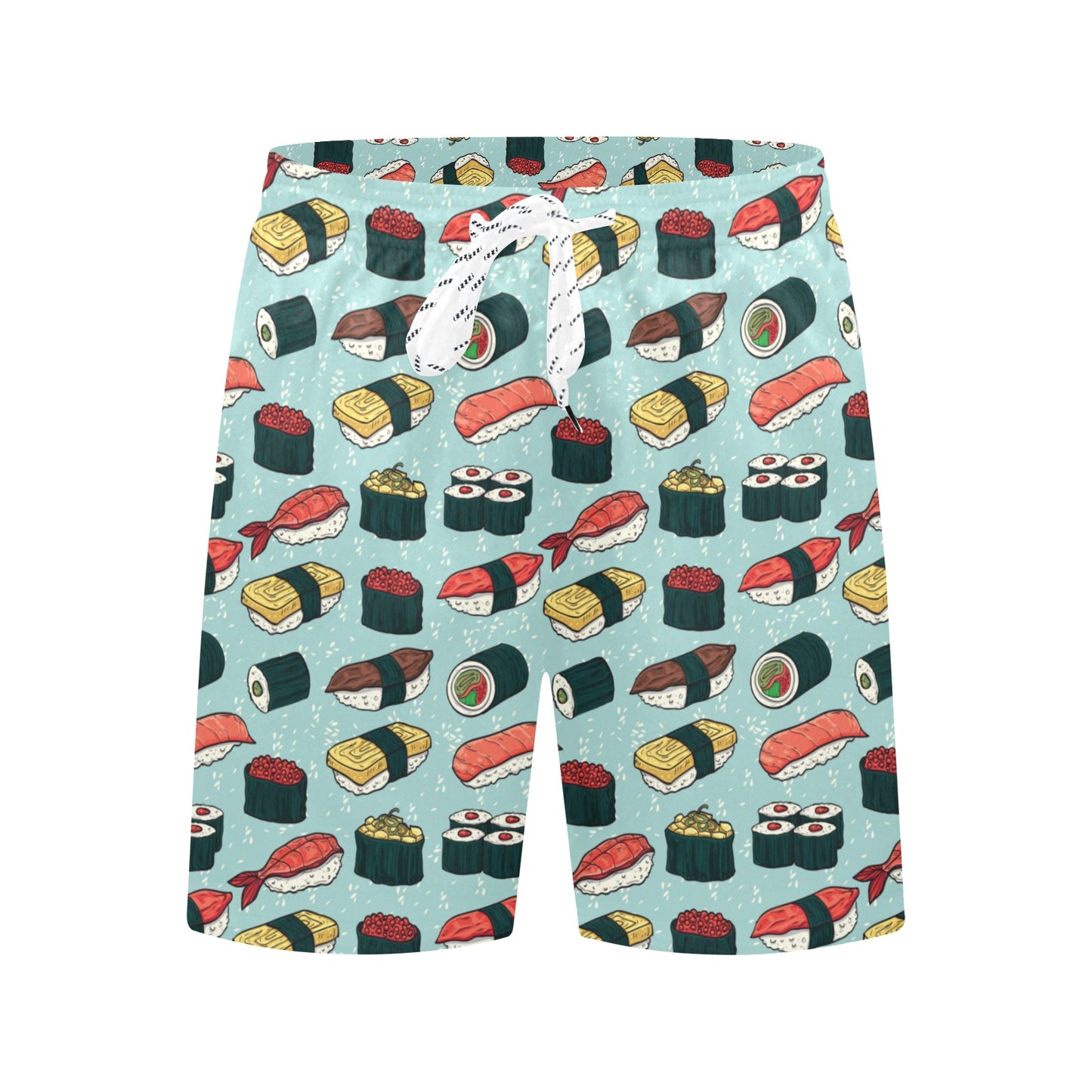 Sushi Pattern Design Men's Swim Trunks Beach Shorts