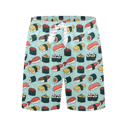 Sushi Pattern Design Men's Swim Trunks Beach Shorts