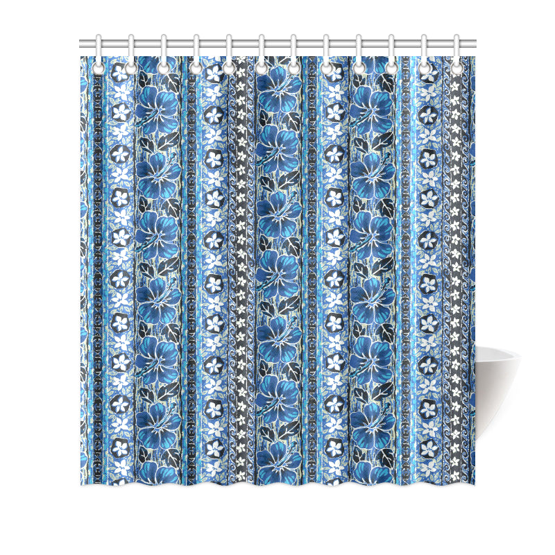 Hawaiian Themed Pattern Print Design H012 Shower Curtain