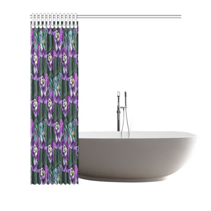 Pansy Pattern Print Design PS07 Shower Curtain