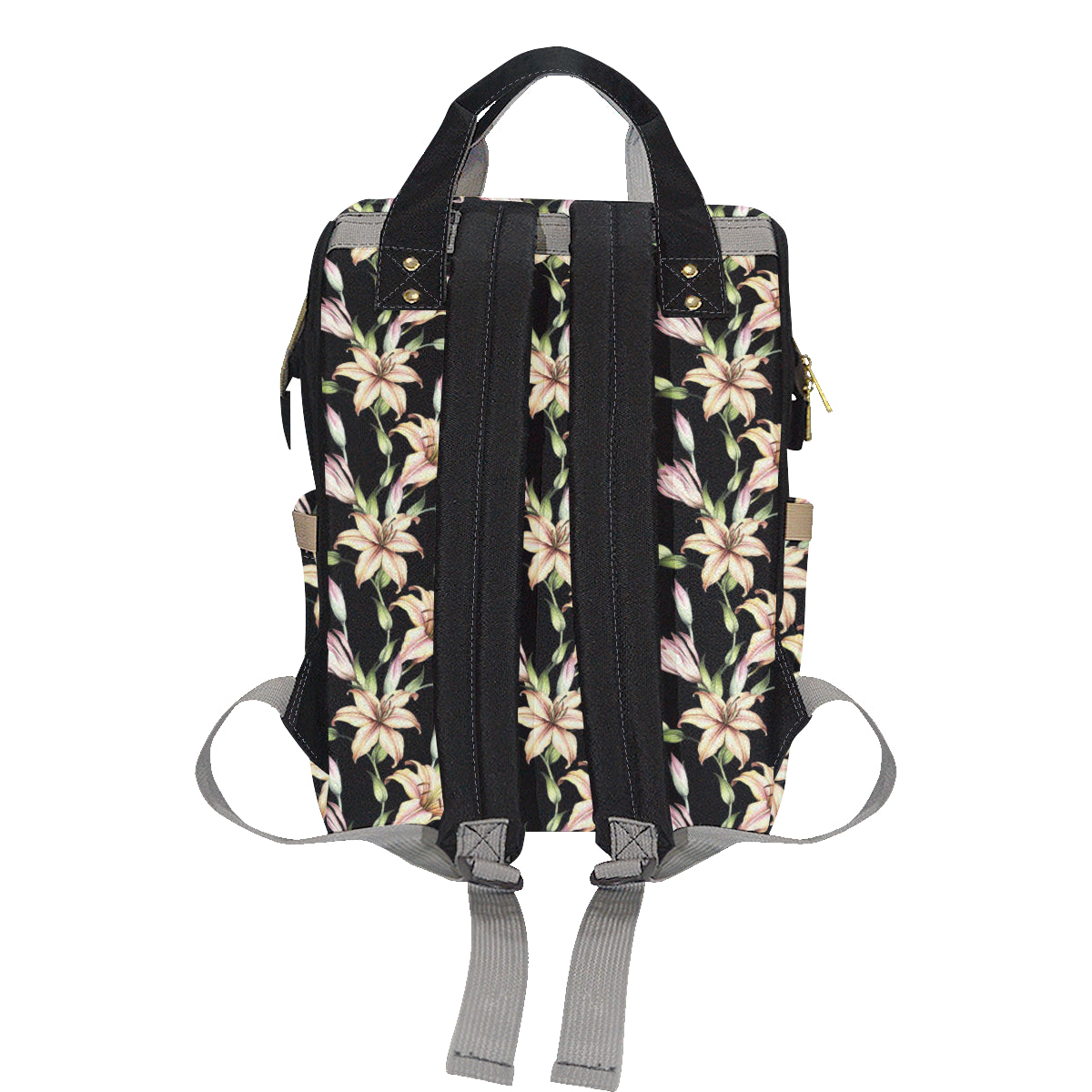 Lily Pattern Print Design LY05 Diaper Bag Backpack