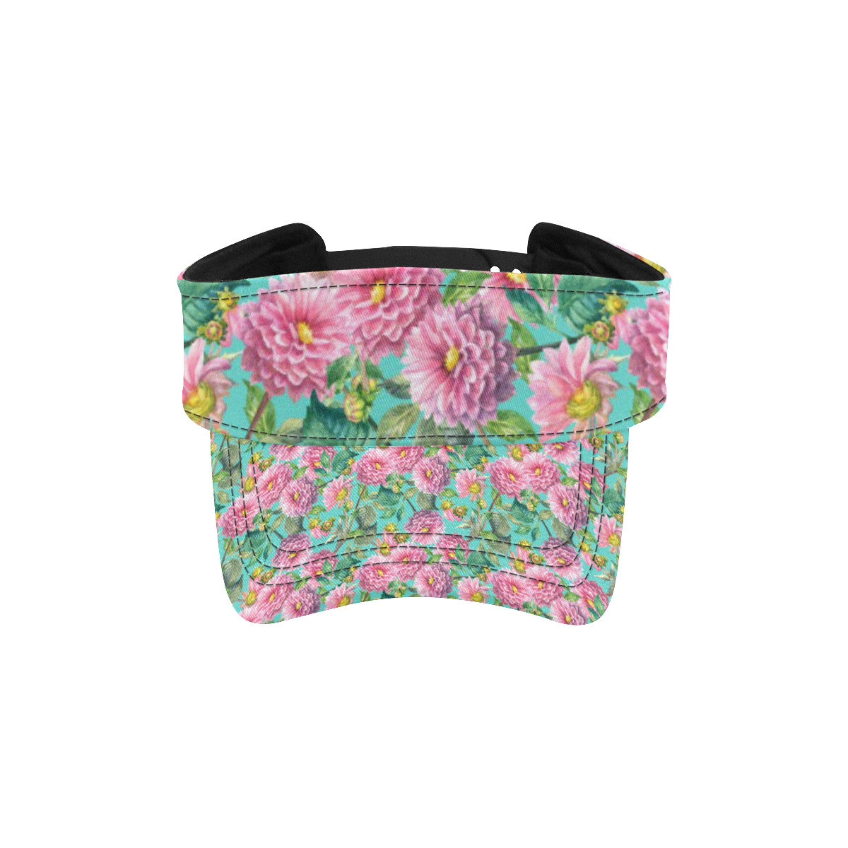 Dahlia Pattern Print Design DH07 Unisex Sun Visor