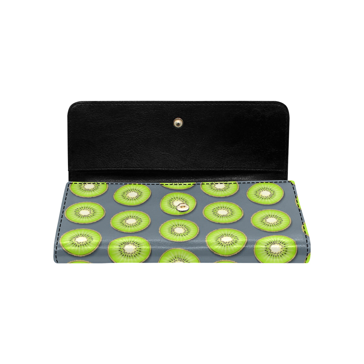Kiwi Pattern Print Design KW06 Women's Trifold Wallet
