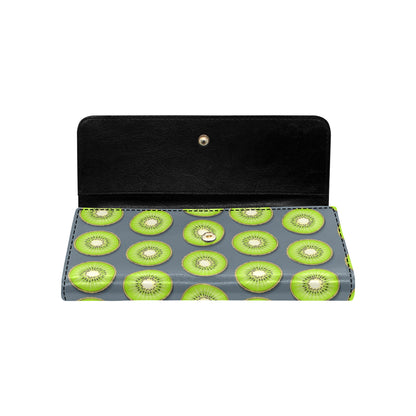 Kiwi Pattern Print Design KW06 Women's Trifold Wallet