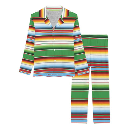 Serape Print Design LKS302 Women's Long Pajama Set