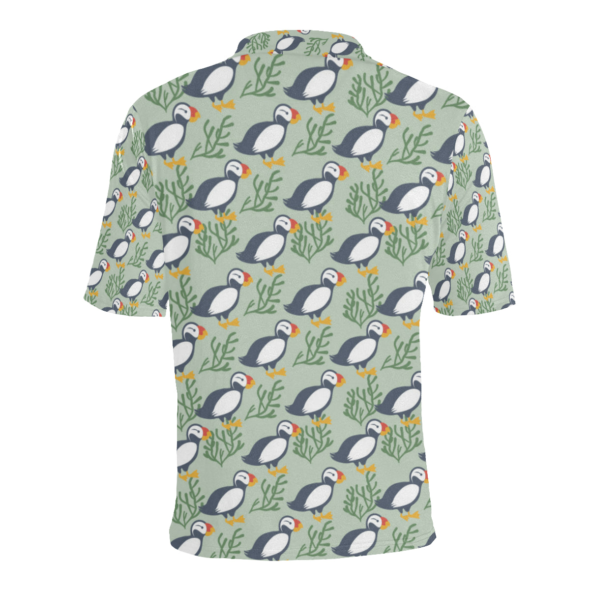 Puffin Pattern Print Design A04 Men Polo Shirt